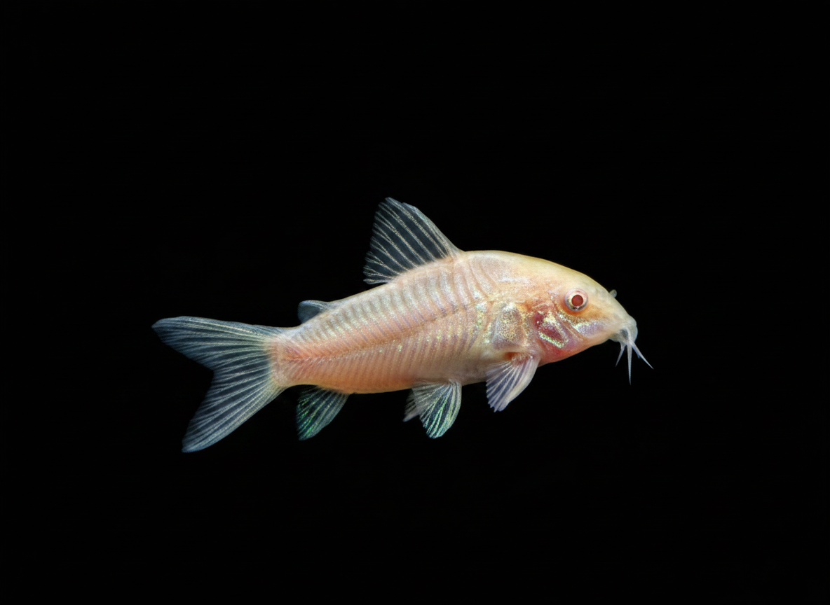 Albino Corydoras (Corydoras aeneus)