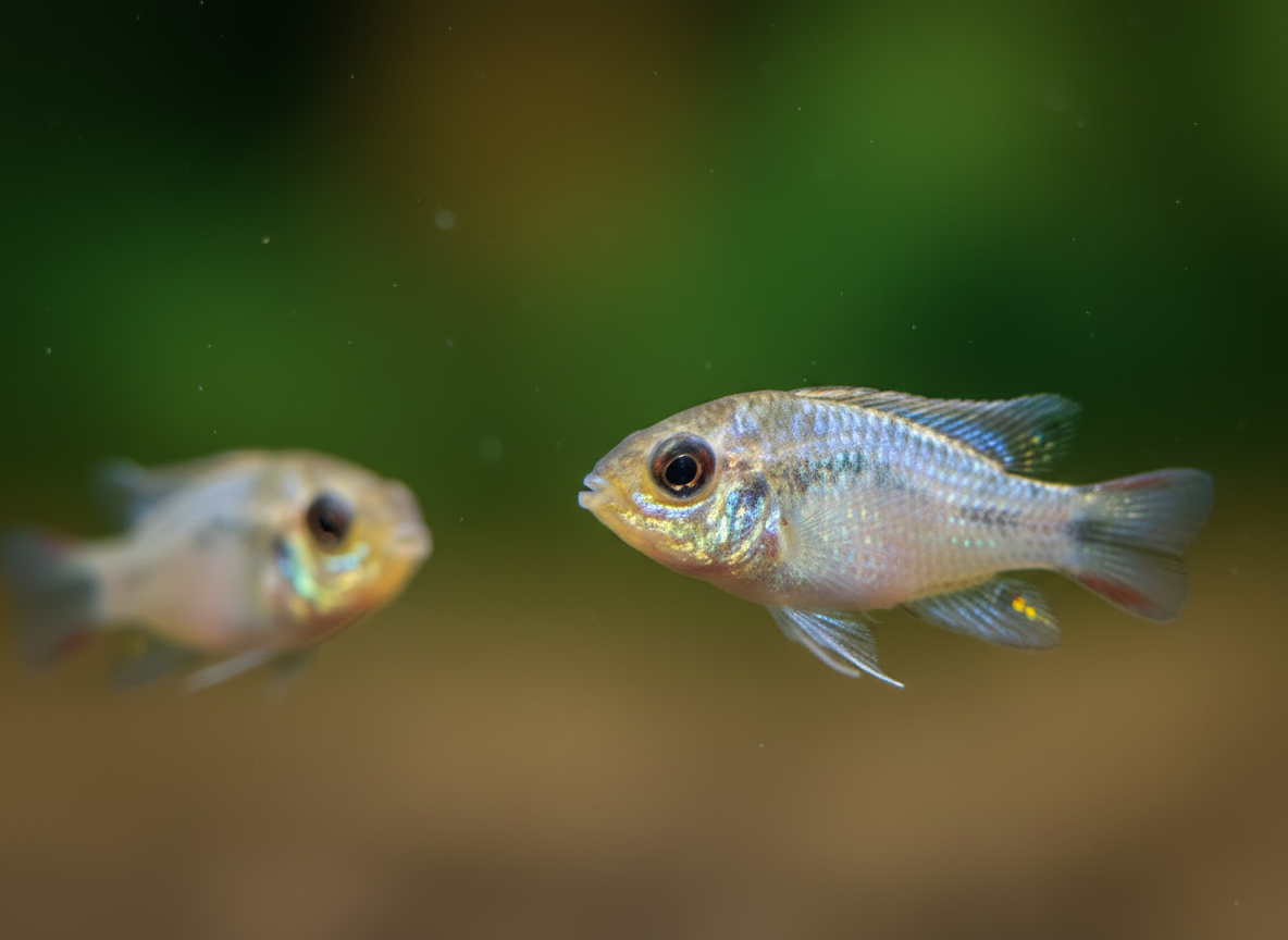 Electric Blue Ram (Mikrogeophagus ramirezi)