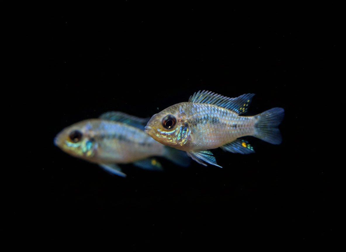 Electric Blue Ram (Mikrogeophagus ramirezi)