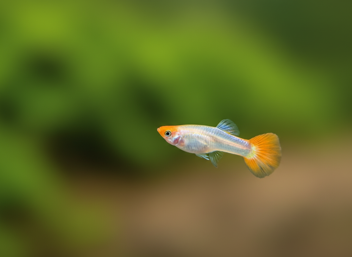 Platinum Koi Guppy (Poecilia reticulata)