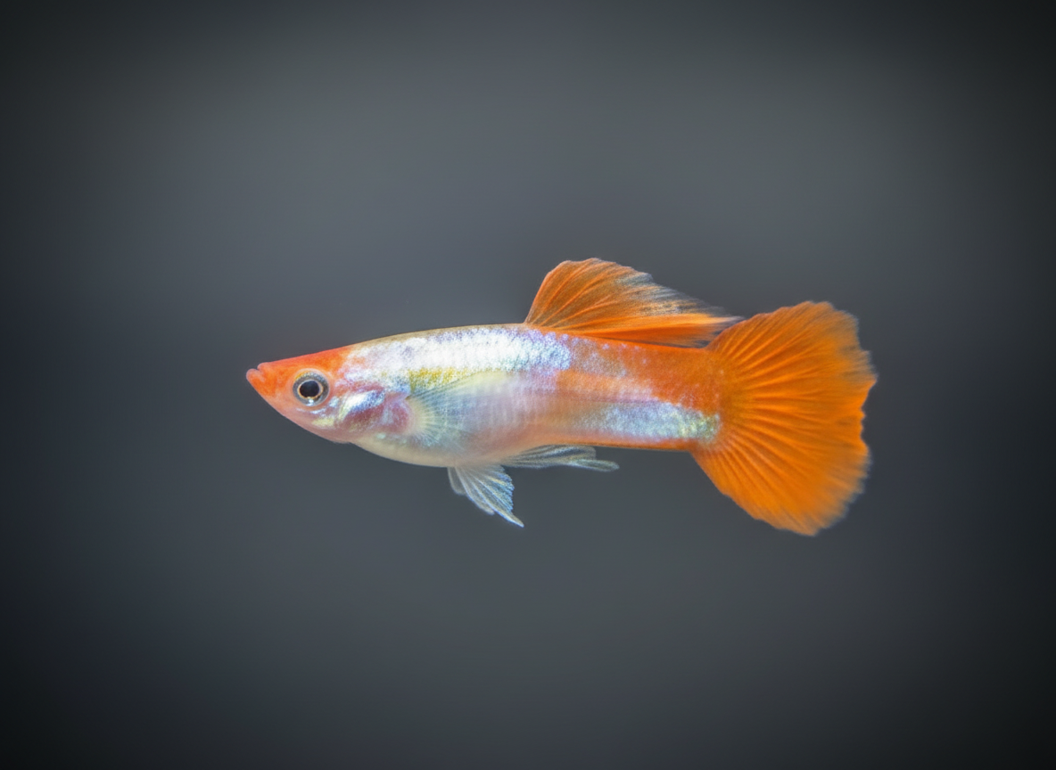 Platinum Koi Guppy (Poecilia reticulata)